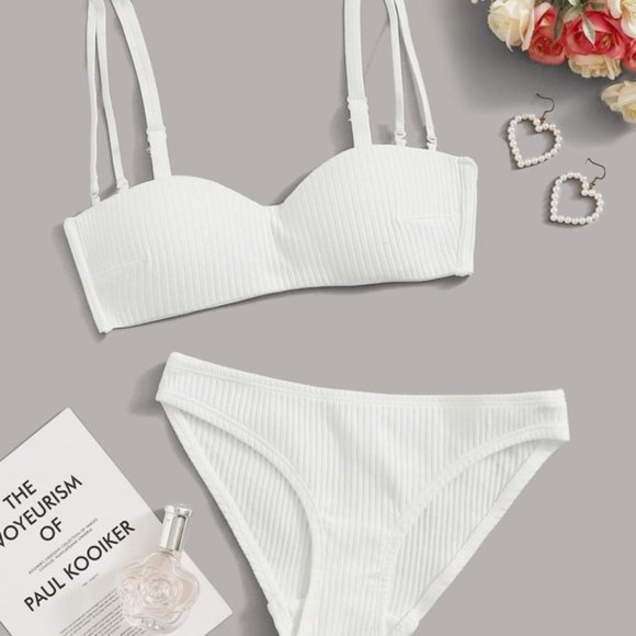 Other - Ribbed Demi Lingerie Set